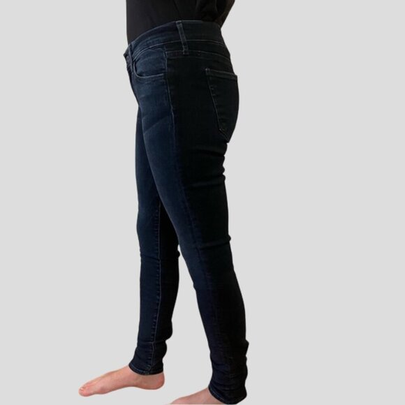 Koral Color Block Two Tone Blue & Black Skinny Jeans - Picture 4 of 14